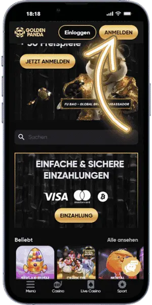 Panda Casino Anmeldung öffnen