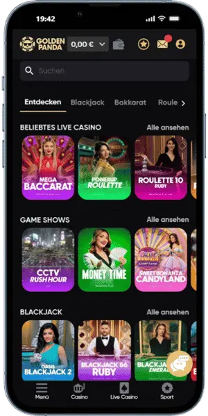 Golden Panda Live casino