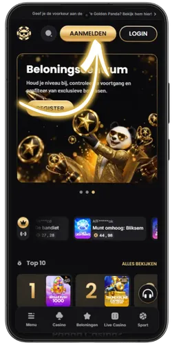Golden Panda Registratie openen